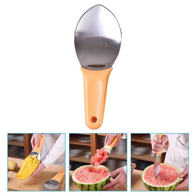 Coupe-avocat 3-en-1 Vert - Épluche, Tranche, Dénoyaute - Ustensile Cuisine Lot De 2