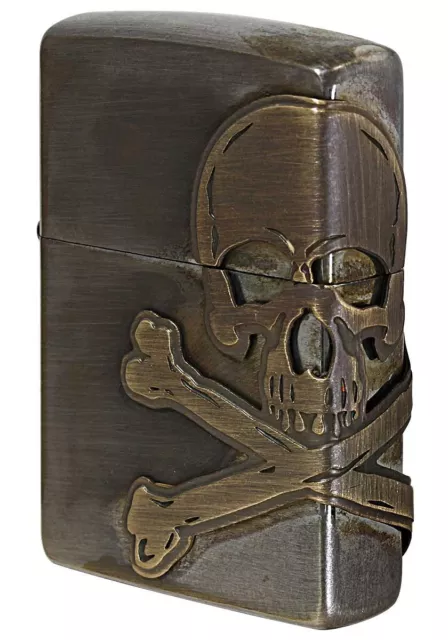 Zippo Antique Skull Zippo Lighter 2AB SKULL