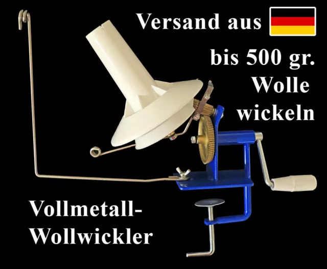 Vollmetall Jumbo-Wollwickler Wollewickler Garnwickler Wool Winder Strickmaschine