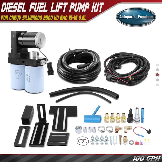 DIESEL FUEL LIFT Pump System for Chevy Silverado 2500 HD GMC 1516 6.6L