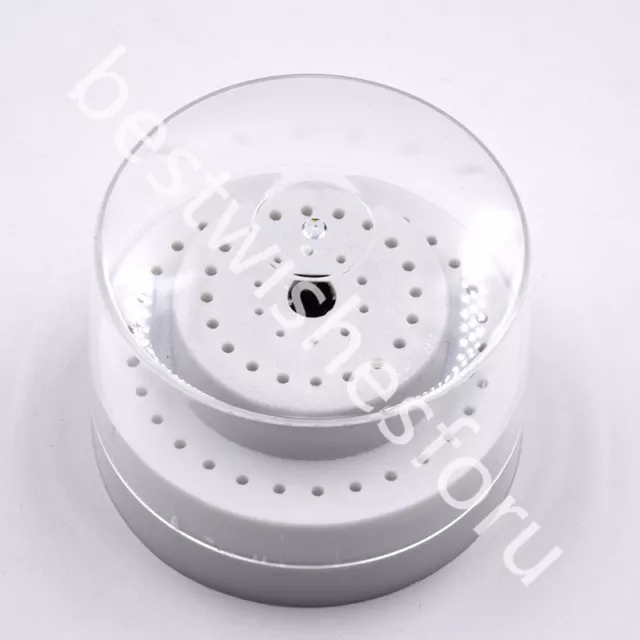 Dental Plastic Bur Holder Block Case 60 Holes/Slots For High Speed Low Speed