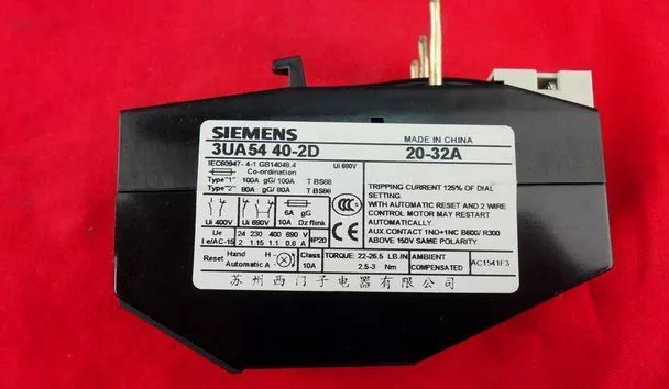 1PC Siemens Thermal Overload Relay 3UA5440-2D 3UA54402D New In Box