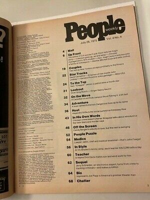 PEOPLE Magazine July 28,1975 - CANDICE BERGEN! 2