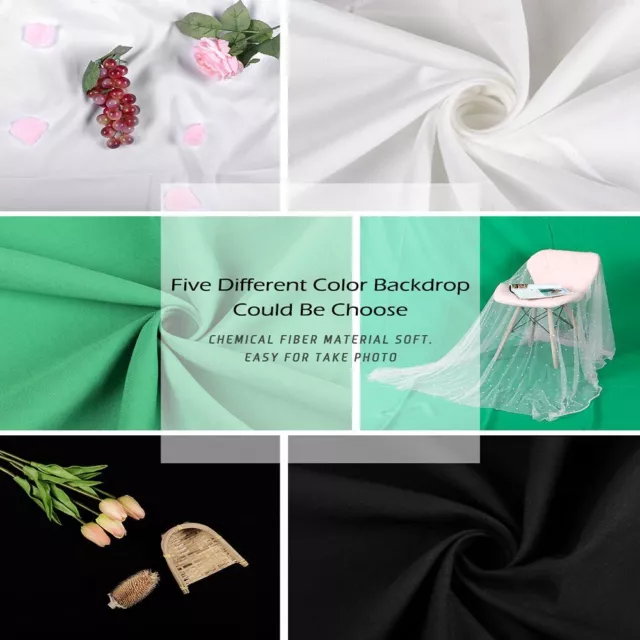 Green White Black Smooth Screen Backdrop Cloth Photography Background Chromakey 2