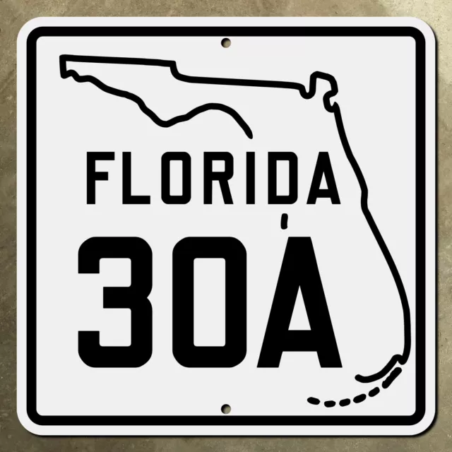 Florida state route 30A highway marker road sign Panama City Destin Beach 12x12