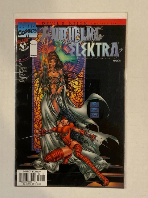 Witchblade / Elektra #1 (1997 Top Cow/Marvel) Devil's Reign! NM Michael Turner