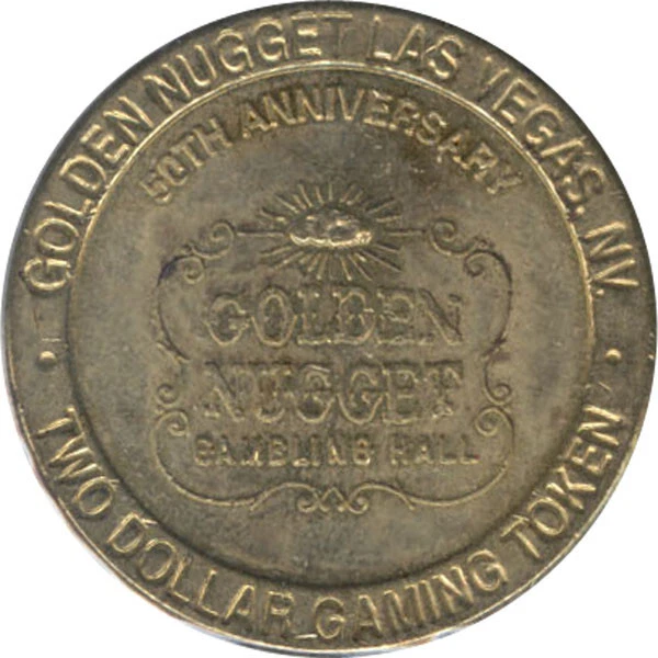 Golden Nugett - 50th Anniversery Casino  - $2 Casino Token