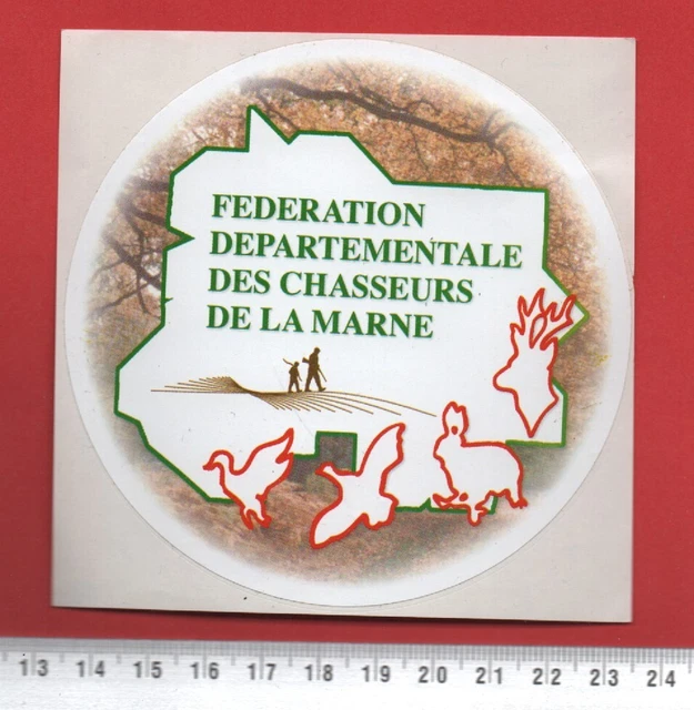 Federation Chasse Marne -  Autocollant *046*