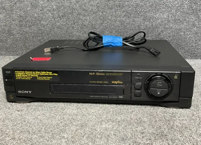 Video Cassette Recorder Sony SLV-900HF Flying Erase Head Hi-Fi Stereo VCR Plus