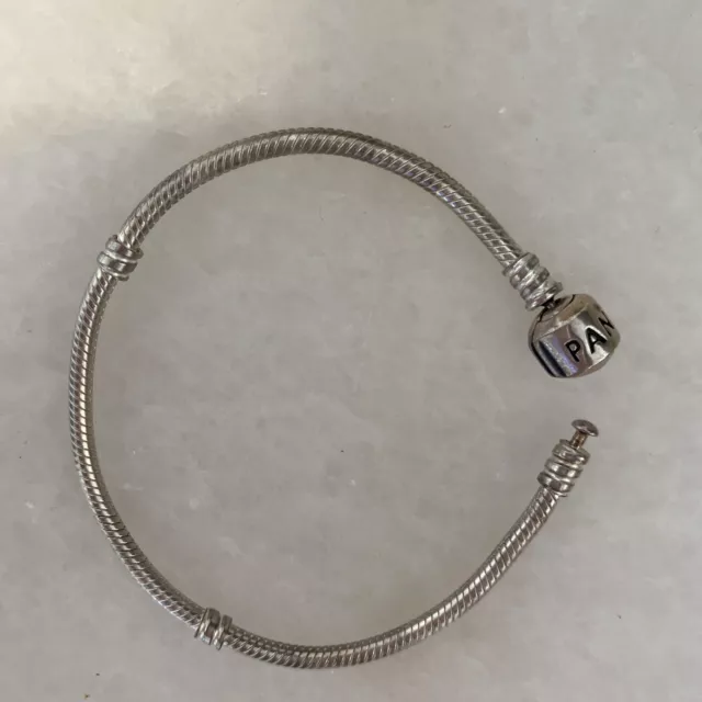 @@ Pandora Moments 19 Cm Snake Chain Silver Bracelet @ Genuine @ Beautiful @@
