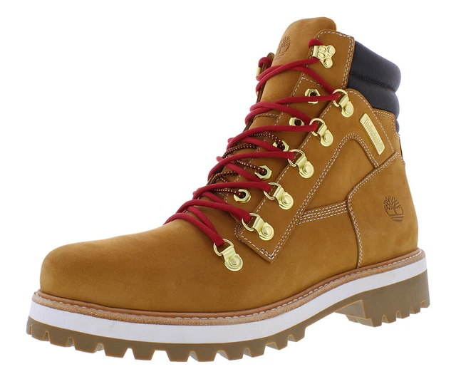 TIMBERLAND 6 IN Premium Vibram Mens Shoes Size 9.5, Color Wheat Nubuck
