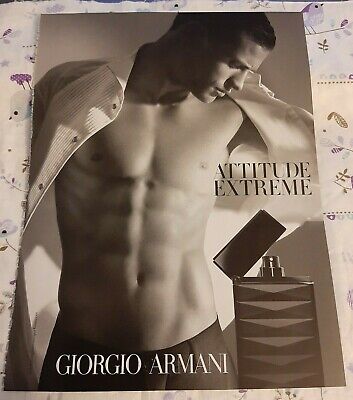 Perfume ad.G ARMANI Attitude 2007 recto verso ARMANI Publicité papier Parfum 
