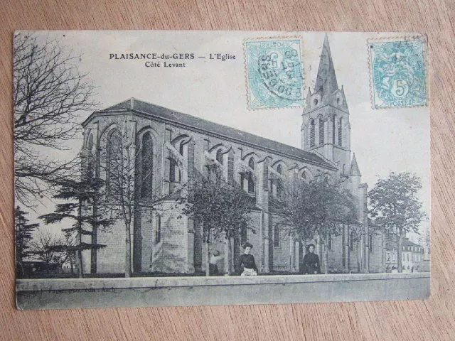 Cpa Plaisance Du Gers (94 Val De Marne) L'eglise Cote Levant. Animee. Voyagee