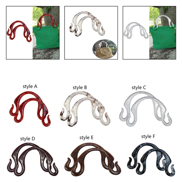 2 Crochets Pliables Pour Sac à Main Kwmobile - Rouge ABS - Neuf Avec étiquettes