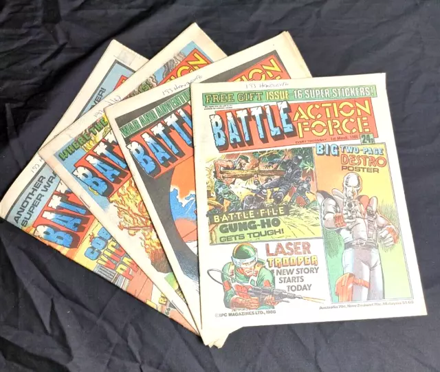 Battle Action Force Comic March 1986 Complete Month