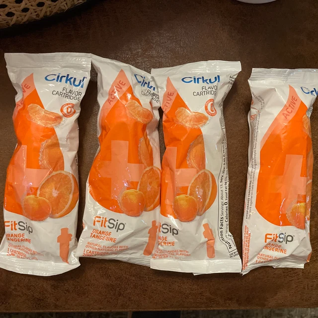 CIRKUL LIFE SIP Fit Sip Flavor Cartridges Lot of 4 Orange Tangerine