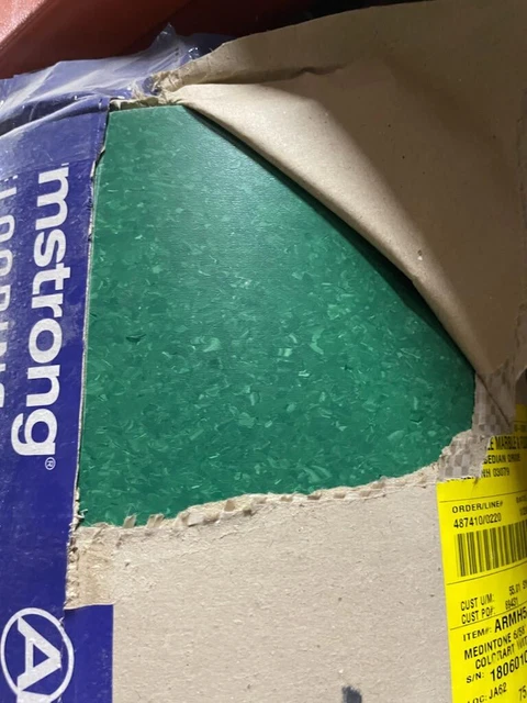 NEW : Armstrong Flooring Sheet Vinyl 6'7" Promise Green  495 sq ft per roll