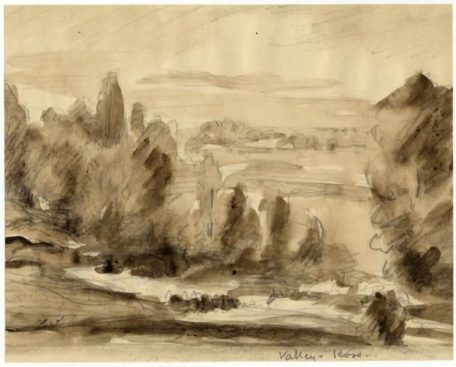 Vernon Wethered NEAC, Ross-on-Wye Valley, Herefordshire –early C20th watercolour 2