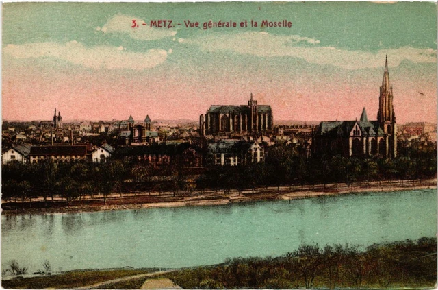 CPA AK METZ - General View and the Moselle (650988)
