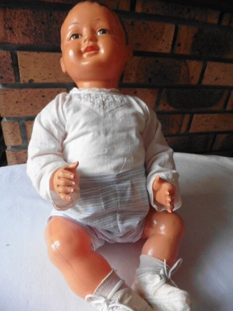 Baigneur ancien SNF en novoïd modèle Jacky 55 cm