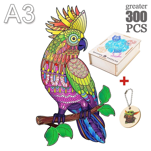 Dragon Animal Shape Wooden Jigsaw Puzzles Family  Kids Games Educational Toy