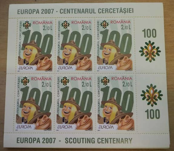 2007 Rumänien; 200 Serien Pfadfinder, **/MNH, MiNr. 6190/91, ME 1400,- 3
