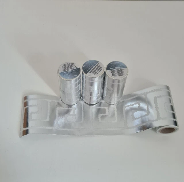 Readyroll metálicos autoadhesivo borde plata nuevo X4