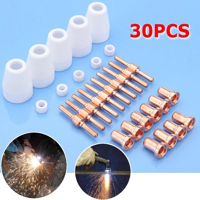 Kit ricambi elettrodi in rame lunghi e punte 30 pz. per BPS40 Plasmasch