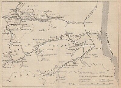 Dax Lesparre G4182 France Bordeaux Bayonne Blaye 1914 map Routes 