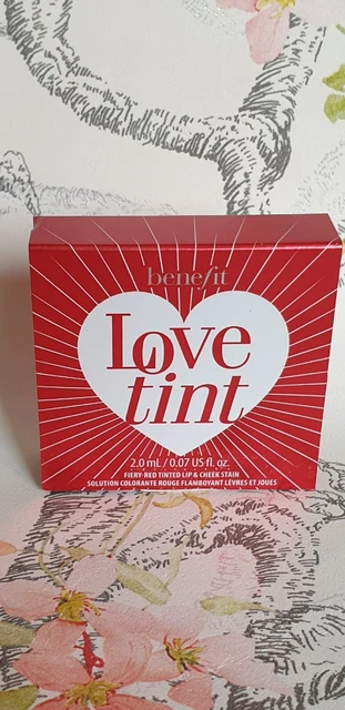 Macchia labbra e guance rosso fuoco originale Benefit Love Tint 2 ml