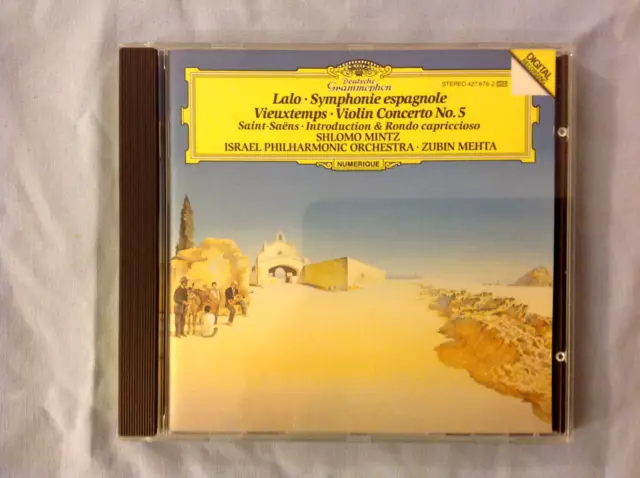 Lalo Symphonie Espagnole - Vieuxtemps Violin Concerto No.5 Cd - Mehta - Vgc
