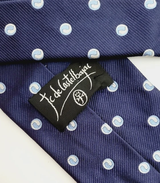 JC De CASTELBAJAC Designer Men’s 100% Silk Neck Tie Necktie 58” Made In Italy