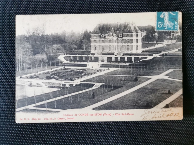 CPA 27 Château de CONDE-SUR-ITON - Côté Sud-Ouest