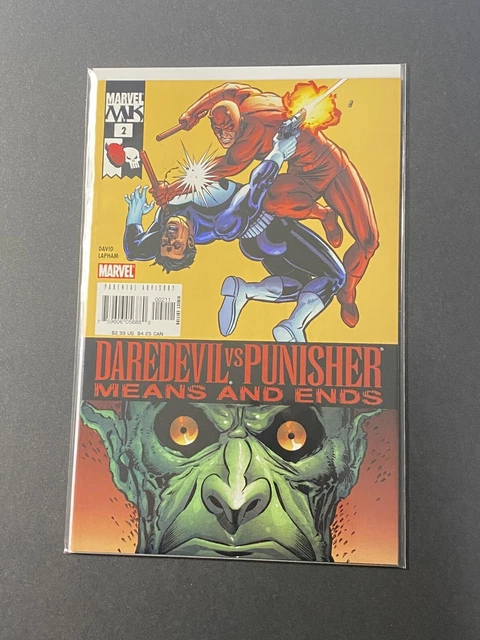 Marvel Comic Books Daredevil VS Punisher: Means and Ends #2