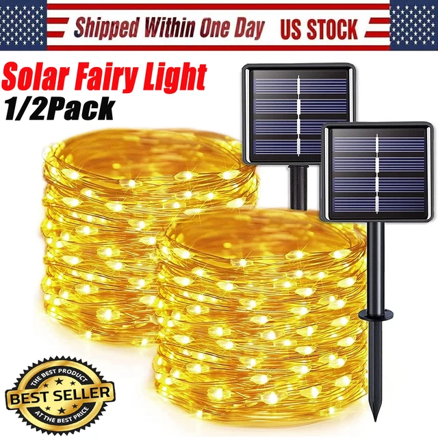 300 LED Solar String Light Waterproof Copper Wire Fairy Outdoor Garden Party
