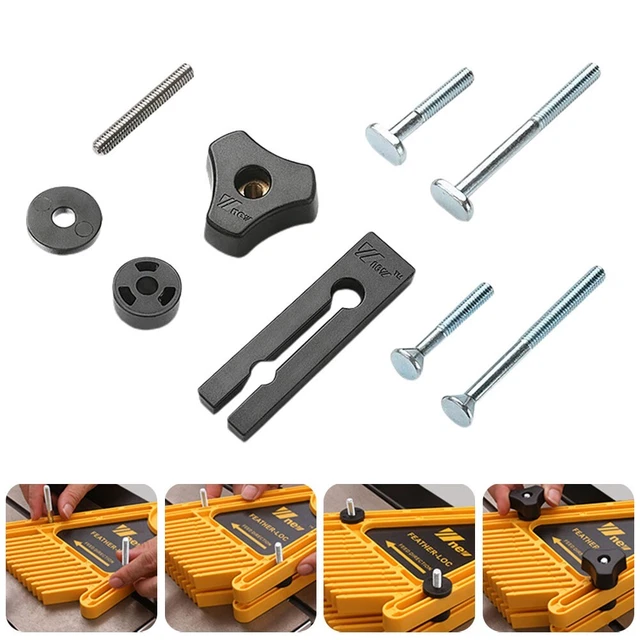 Utile 1 T-Track Accessori 6 Rondelle M6 Dado Manico Metallo + Plastica M6-70