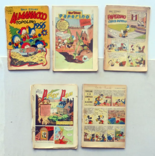 LOTTO Disney Topolino Almanacco anni 50 - Albi d'oro - SPECIALI -  restauro  k0