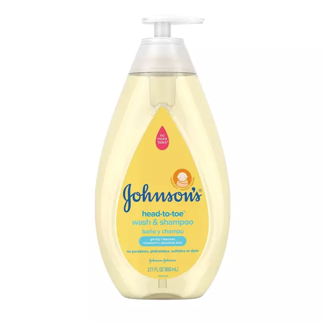 Johnson'S Head-To-Toe Gentle Baby Body Wash & Shampoo, Tear-Free, Sulfate-Free &