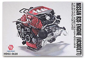 Hobby design 1/24 Nissan Gt-R R35 Engine Vr38Dett Detail Up Parts Set Hd03-0638