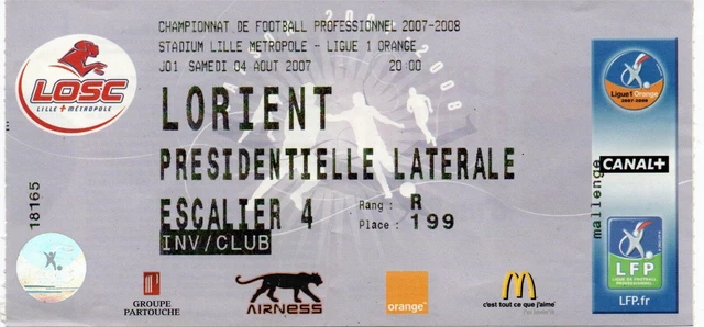 Ticket Match Europa League 2010 – Lille OSC / Fenerbahçe SK