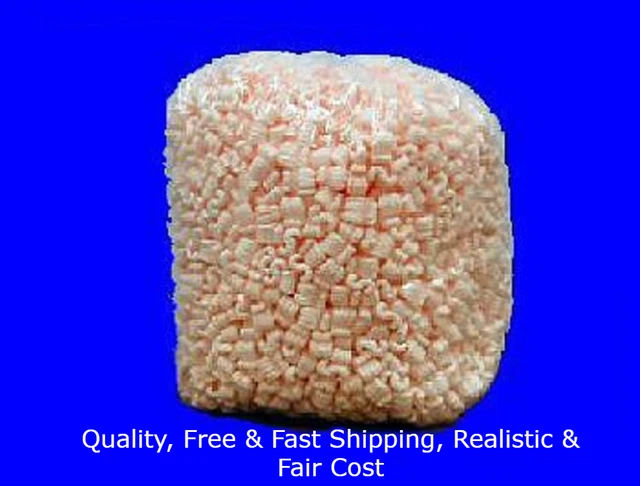 1 Large Bag Pink Anti Static Packing Peanuts 3.5 cu ft Popcorn Free Shipping