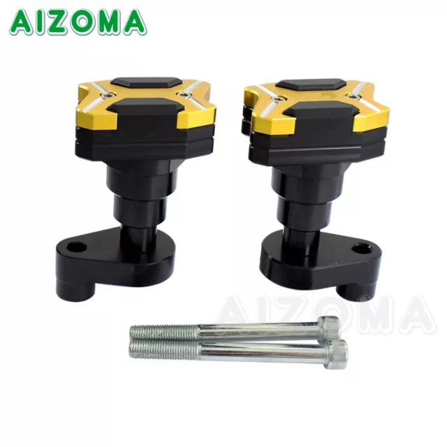 2pcs Motorcycle CNC Frame Slider Anti Crash Protection For Kawasaki Z900 2016-17