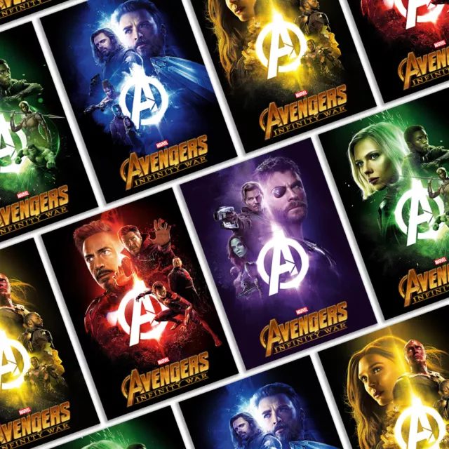 Avengers Infinity War 2018 Movie Poster Wall Art Print A5 A4 A3 A2 A1 MAXI