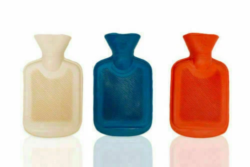 Small 500ml Natural Rubber Warm Hot Water Bottle Winter Warmer Heat Novelty Gift