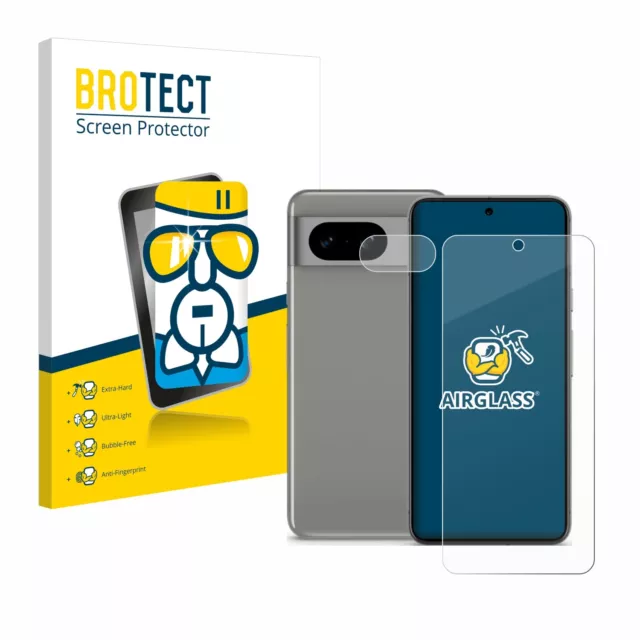 Pellicola Protettiva Vetro per Google Pixel 8 (Fronte+Fotocamera) Protezione