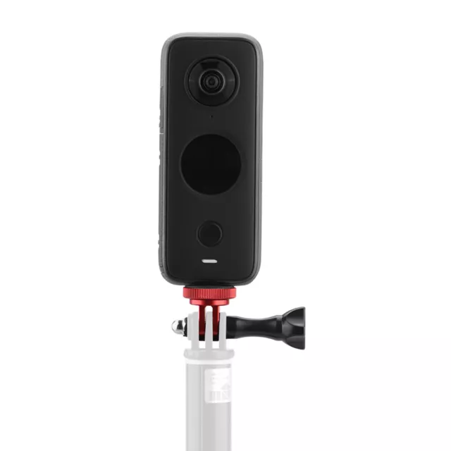 Action Camera Mount 1/4 Tripod Screw Adapter for Insta360 ONE X2/X (Red)