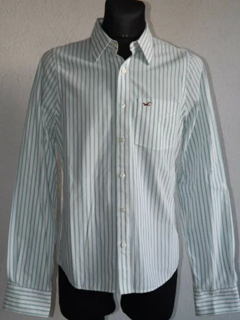 HOLLISTER CALIFORNIA MENS cotton long sleeve striped shirt size M