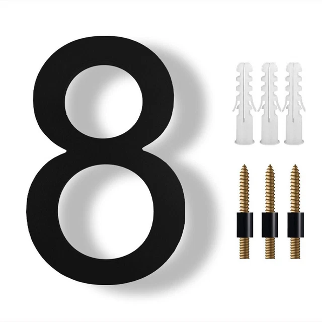 GARDEN DOOR MODERN House Numbers 8 Floating House Number Number With garden-door-modern-house-numbers-8-floating-house-number-number-with
