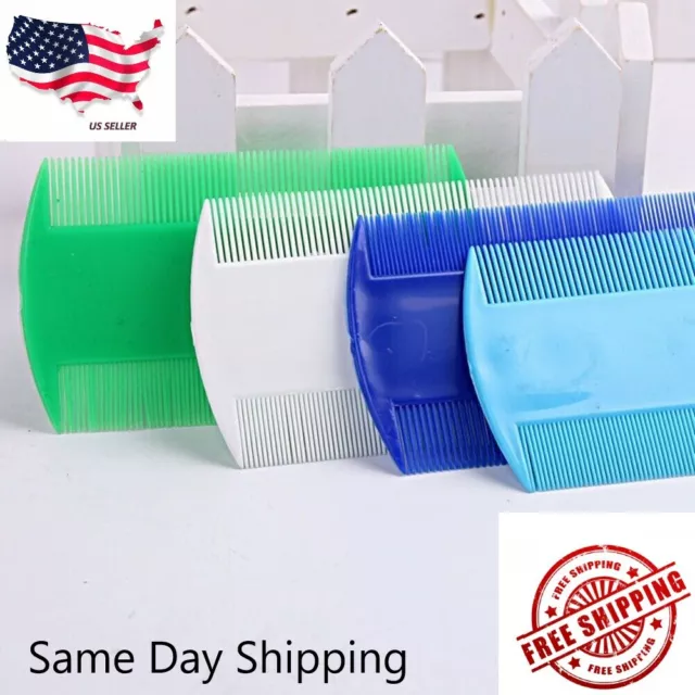 USA Durable Double Sided Nit Combs For Head Lice Detection Comb Pet Dog Flea