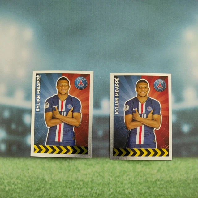 2 X Panini Foot 2019-2020 France Kylian MBAPPE Stickers #386 Star PSG